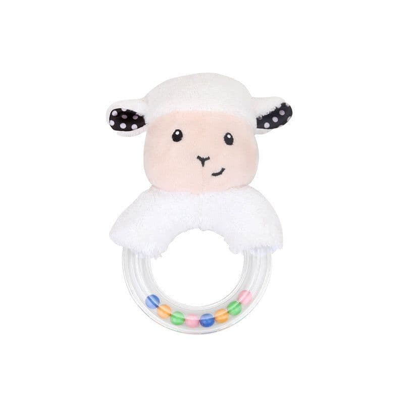 image-Cute creative cartoon rabbit fox sheep hand ring hand bell baby plush toy manufacturers spot wholesale