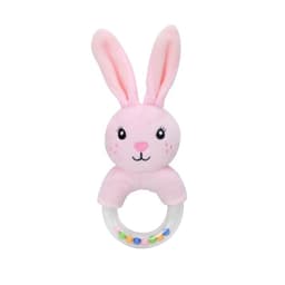 image-Cute creative cartoon rabbit fox sheep hand ring hand bell baby plush toy manufacturers spot wholesale