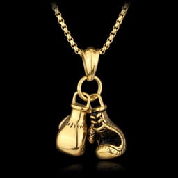 image-European and American fashion creative Stallone boxing gloves necklace domineering personality men's fitness sports accessories