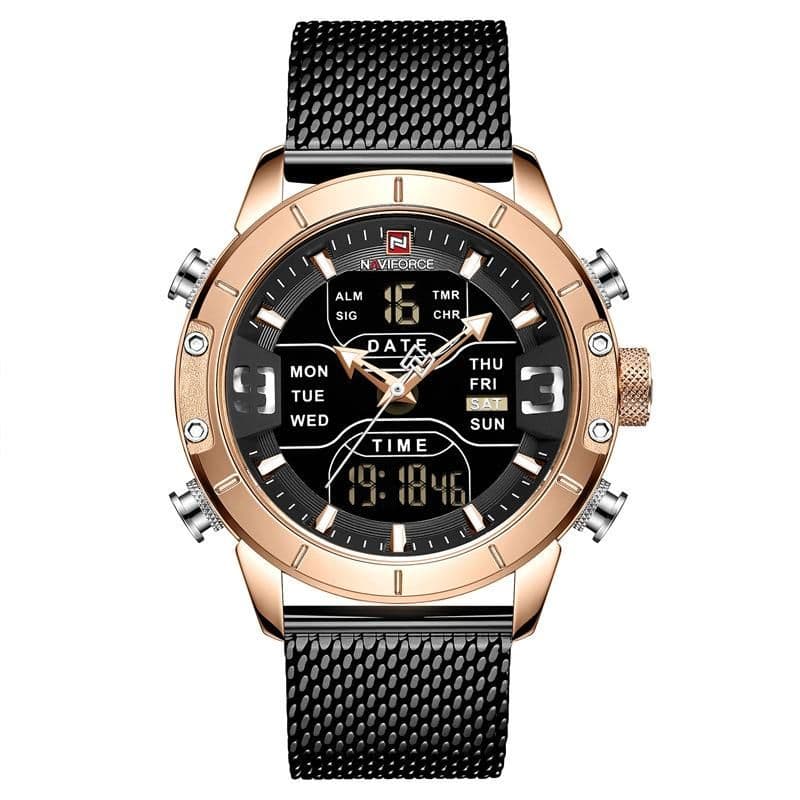 image-Casual Mesh Band Watch For Men