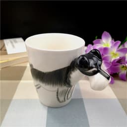image-Creative Ceramic Water Cup Of Cartoon Dog