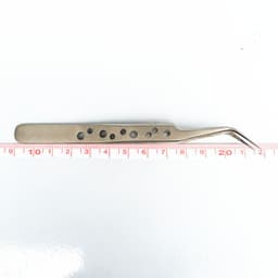 image-LAIWANG 9-hole precision tweezers, matte, bright tip 1.5MM nail tweezers
