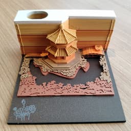 image-Harry Potter notes the same paragraph Kiyomizu Temple three-dimensional creative 3D hand torn notes gift net celebrity cultural and creative paper carving wholesale