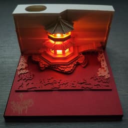 image-Harry Potter notes the same paragraph Kiyomizu Temple three-dimensional creative 3D hand torn notes gift net celebrity cultural and creative paper carving wholesale
