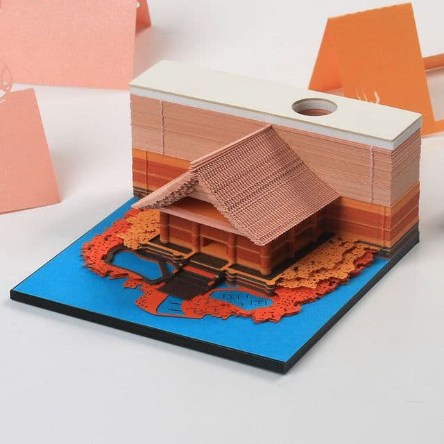 image-Harry Potter notes the same paragraph Kiyomizu Temple three-dimensional creative 3D hand torn notes gift net celebrity cultural and creative paper carving wholesale