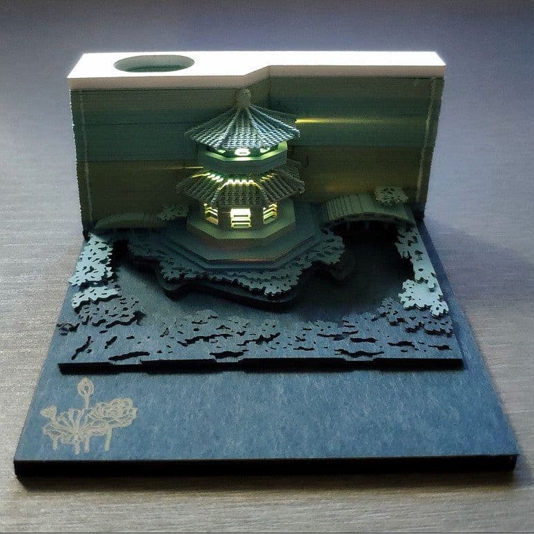 image-Harry Potter notes the same paragraph Kiyomizu Temple three-dimensional creative 3D hand torn notes gift net celebrity cultural and creative paper carving wholesale