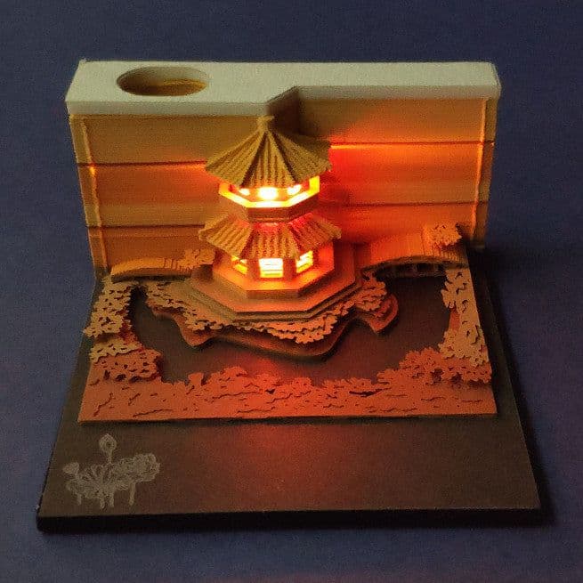 image-Harry Potter notes the same paragraph Kiyomizu Temple three-dimensional creative 3D hand torn notes gift net celebrity cultural and creative paper carving wholesale