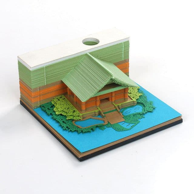 image-Harry Potter notes the same paragraph Kiyomizu Temple three-dimensional creative 3D hand torn notes gift net celebrity cultural and creative paper carving wholesale