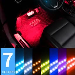 image-Cool LED Car Atmosphere Lights One for Four Colorful