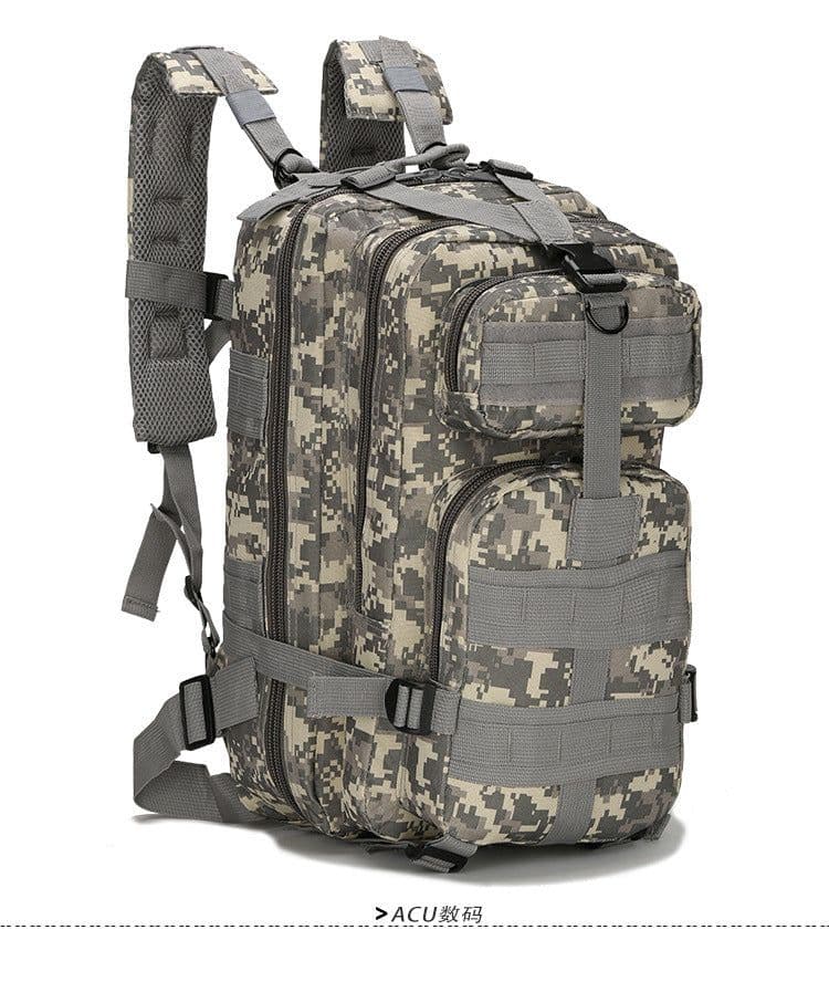image-Tactical 30L Backpack - Military Camouflage Oxford Waterproof Outdoor Bag