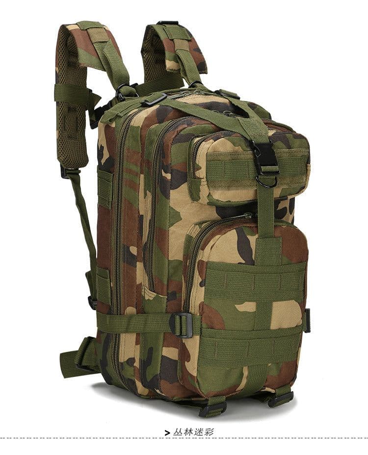image-Tactical 30L Backpack - Military Camouflage Oxford Waterproof Outdoor Bag