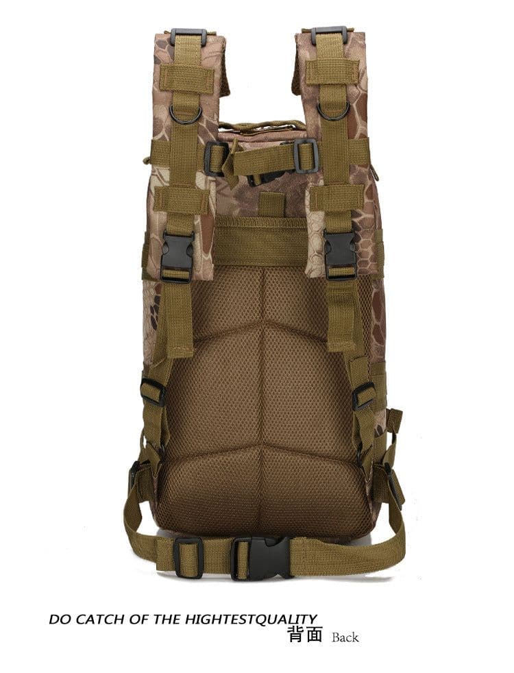 image-Tactical 30L Backpack - Military Camouflage Oxford Waterproof Outdoor Bag