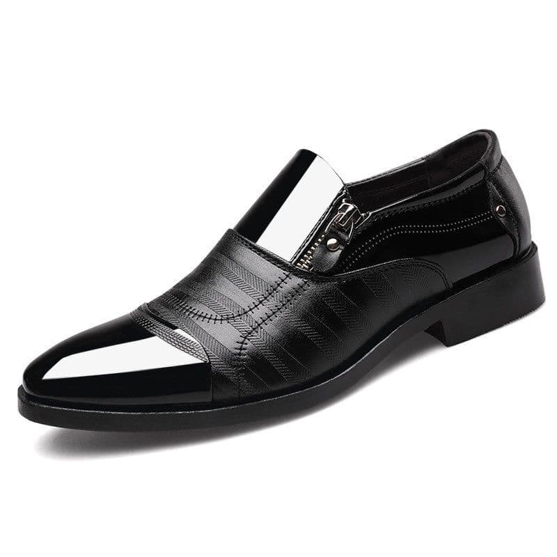 image-2019 new large size men's business suit leather shoes pointed toe men's shoes one pedal casual lazy shoes one drop shipping