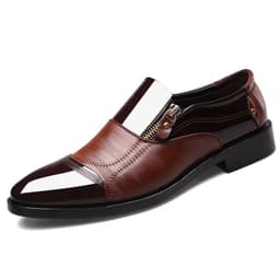 image-2019 new large size men's business suit leather shoes pointed toe men's shoes one pedal casual lazy shoes one drop shipping