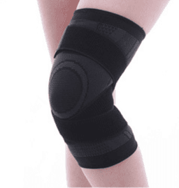 image-Sports compression knee pads running cycling basketball breathable strap knee pads non-slip warm nylon 3D compression knee pads