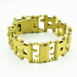 image-Stainless Steel Multi-Function Bracelet Wearable Outdoor Survival Bracelet Screwdriver Tool Creative Bracelet