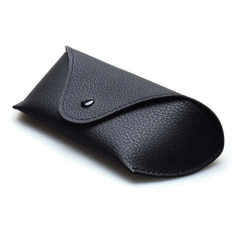 image-Soft bag glasses leather men's leather myopia folding glasses box sunglasses glasses frame storage box sunglasses