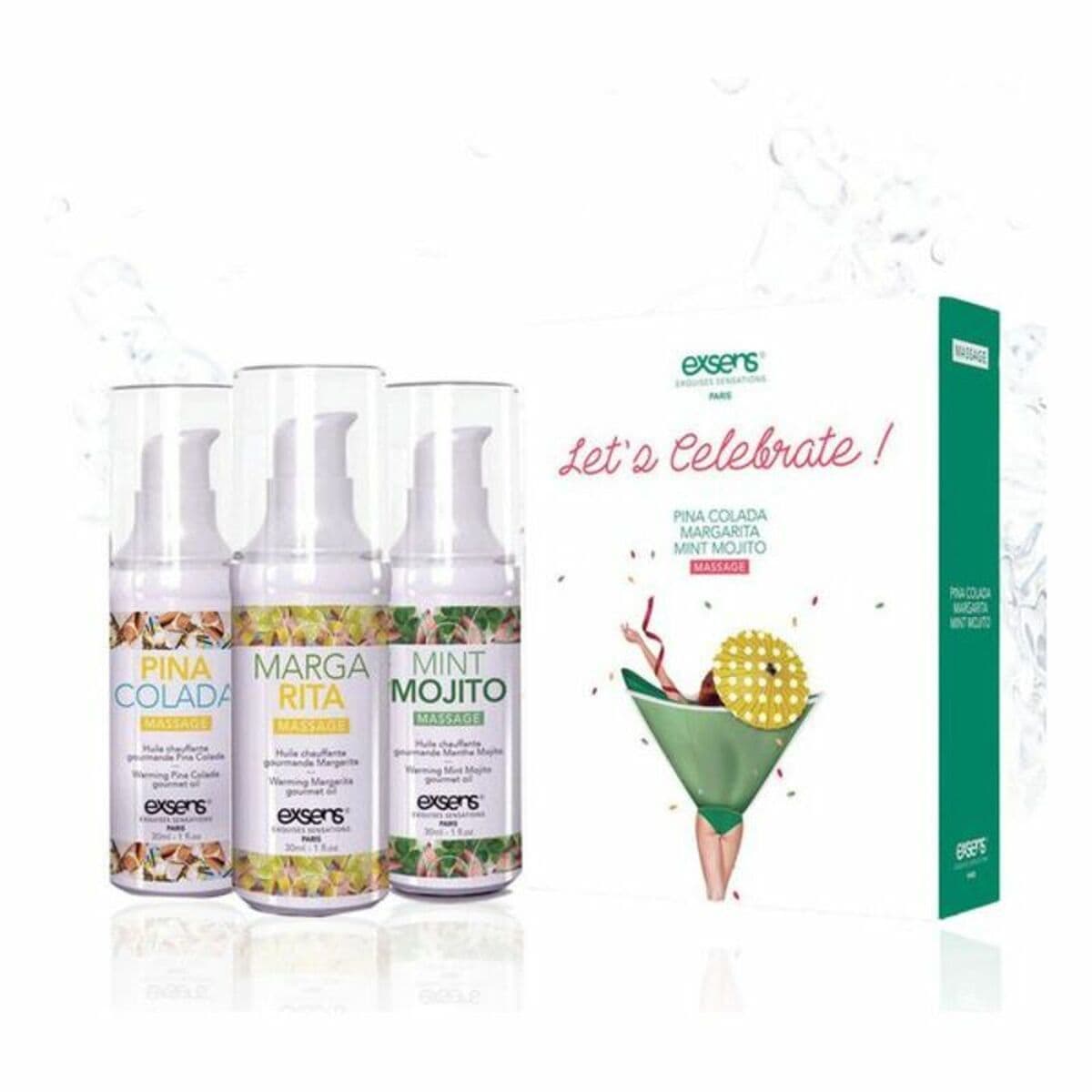 image-Aromatic Massage Oil Exsens Let's Celebrate (3 pcs)