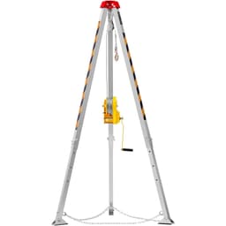 image-VEVOR Confined Space Rescue Tripod Kit - 8' Legs, 2600 lbs Winch