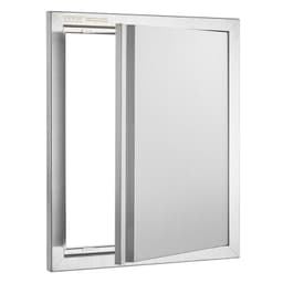 image-VEVOR BBQ Access Door, 18W x 21H Inch Single Outdoor Kitchen Door, Stainless Steel Flush Mount Door, Wall Vertical Door with Recessed Handle, for BBQ Island, Grilling Station, Outside Cabinet