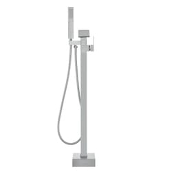 image-VEVOR Freestanding Bathtub Faucet, Floor Mount, Freestanding Tub Filler, Shower Mixer Taps, Two Water Modes, 360° Swivel Spout, for Bathing & Showering Pet Bathing Cleaning Drains Toilet Flushing