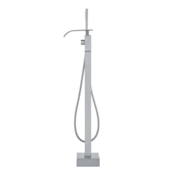 image-VEVOR Freestanding Bathtub Faucet, Floor Mount, Freestanding Tub Filler, Shower Mixer Taps, Two Water Modes, 360° Swivel Spout, for Bathing & Showering Pet Bathing Cleaning Drains Toilet Flushing