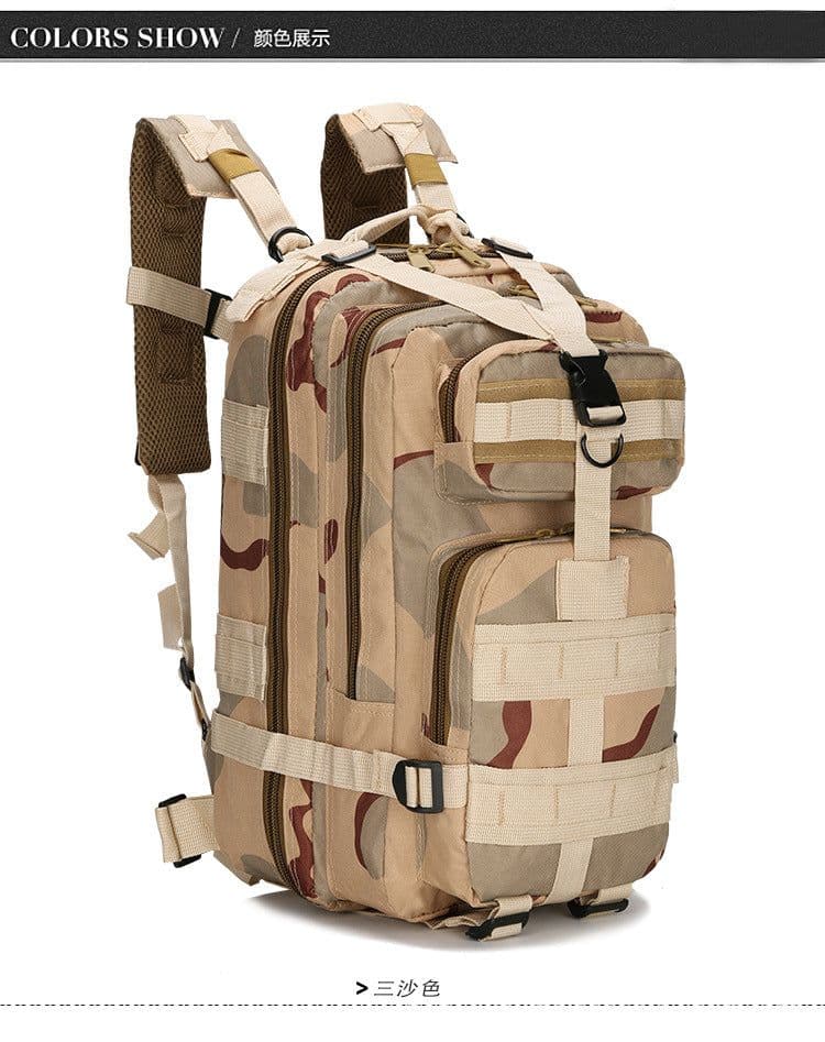 image-Tactical Camouflage Backpack - 20-35L Unisex Outdoor Travel Bag