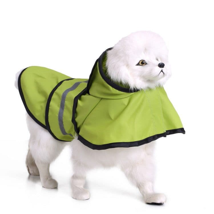 image-Amazon hot dog raincoat large dog Golden Retriever big dog pet raincoat reflective dog clothes raincoat poncho