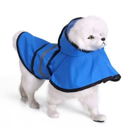 image-Amazon hot dog raincoat large dog Golden Retriever big dog pet raincoat reflective dog clothes raincoat poncho