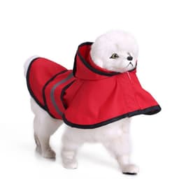 image-Amazon hot dog raincoat large dog Golden Retriever big dog pet raincoat reflective dog clothes raincoat poncho