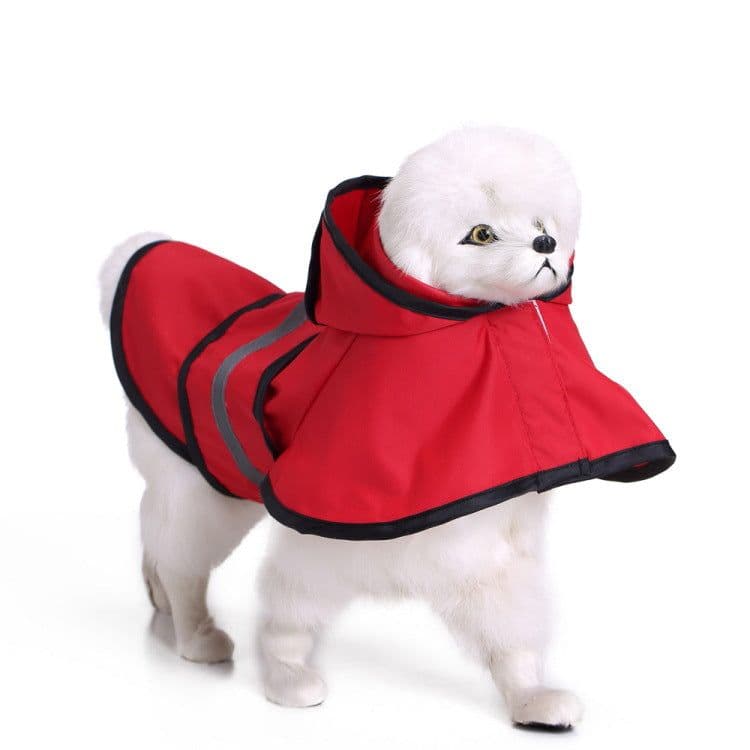 image-Amazon hot dog raincoat large dog Golden Retriever big dog pet raincoat reflective dog clothes raincoat poncho