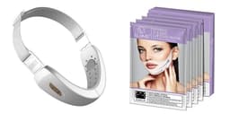 image-LED Photon Therapy V-shaped Slimming Facial Micro-current Electric Vibration Lifting Massager