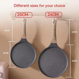 image-Medical Stone Coated Frying Pan Household Non-stick Pan