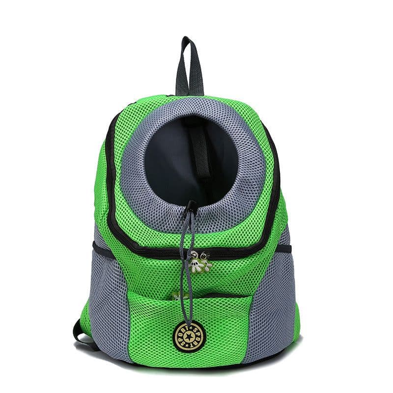 image-Pet backpack dog shoulder bag chest bag out portable travel breathable dog bag pet supplies backpack