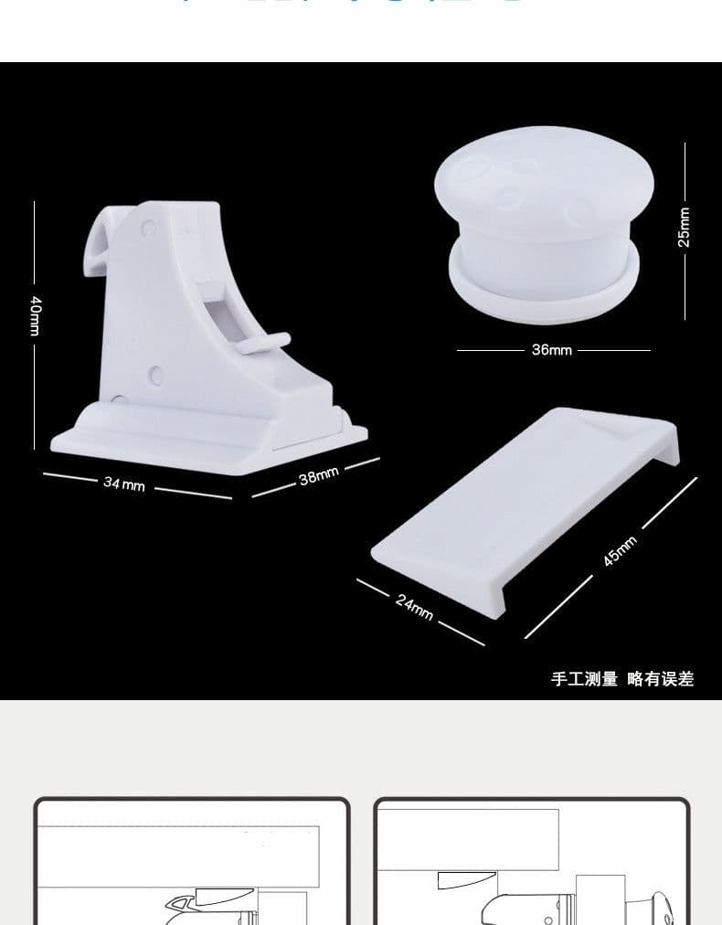 image-Children's invisible safety lock Baby drawer cabinet door safety lock Amazon wish hot sale magnetic lock magic lock