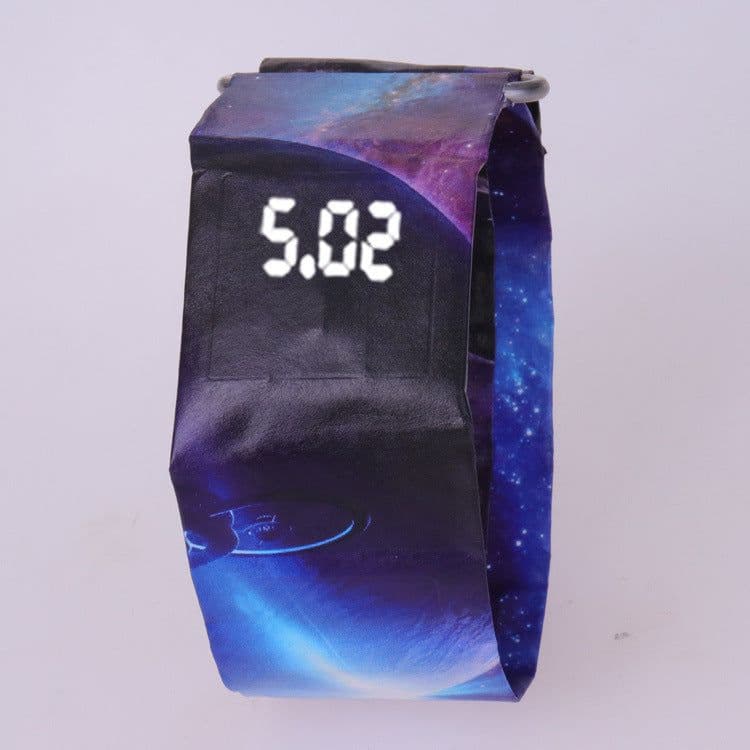 image-New style paper watch LED white light creative men and women cajiso black technology vibrato 36 colors optional spot wholesale