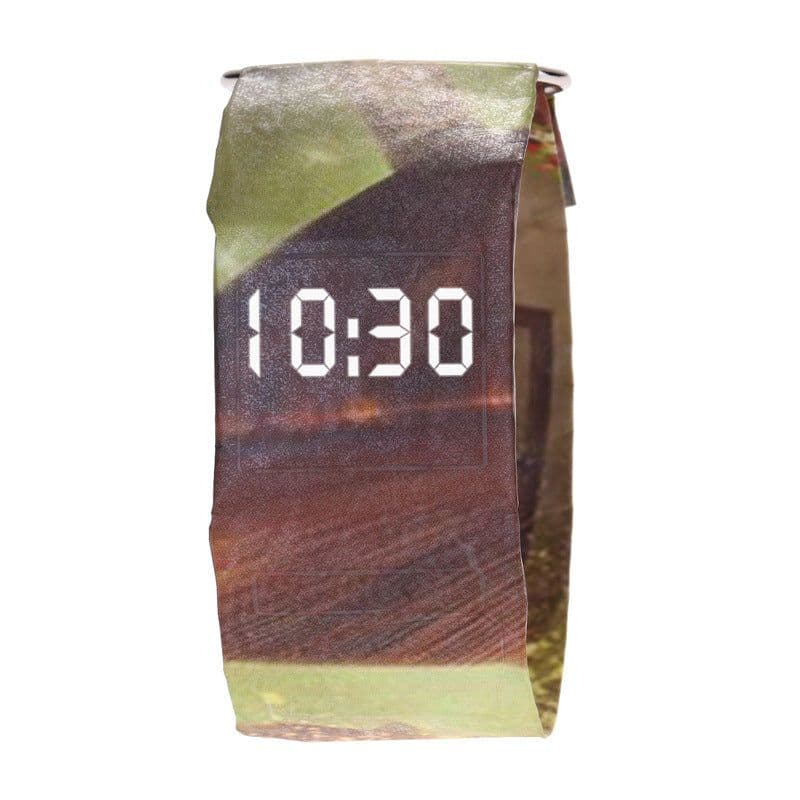 image-New style paper watch LED white light creative men and women cajiso black technology vibrato 36 colors optional spot wholesale