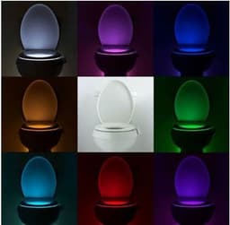 image-8 color new toilet induction lamp hanging human toilet induction toilet light Creative hot LED night light