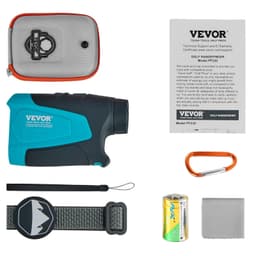 image-VEVOR Golf Rangefinder, 900 Yards Laser Golfing Hunting Range Finder, 6X Magnification Distance Measuring, Golfing Accessory with External Magnet Mount, High-Precision Flag Lock, Slope, and Batteries