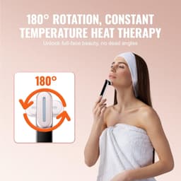 image-VEVOR Red Light Therapy Wand for Face, 7-Color LED Facial Wand Red Light Therapy Device with Heatig Therapy| Microcurrent Vibrating Massage, Portable LED Beauty Wand for Face, Neck