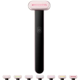 image-VEVOR Red Light Therapy Wand for Face, 7-Color LED Facial Wand Red Light Therapy Device with Heatig Therapy| Microcurrent Vibrating Massage, Portable LED Beauty Wand for Face, Neck