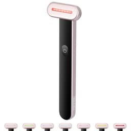 image-VEVOR Red Light Therapy Wand for Face, 7-Color LED Facial Wand Red Light Therapy Device with Heatig Therapy| Microcurrent Vibrating Massage, Portable LED Beauty Wand for Face, Neck