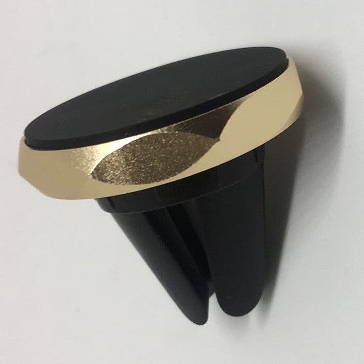 image-Car A1 magnet air outlet bracket Diamond metal frame magnetic mobile phone bracket Magnetic air conditioning port bracket