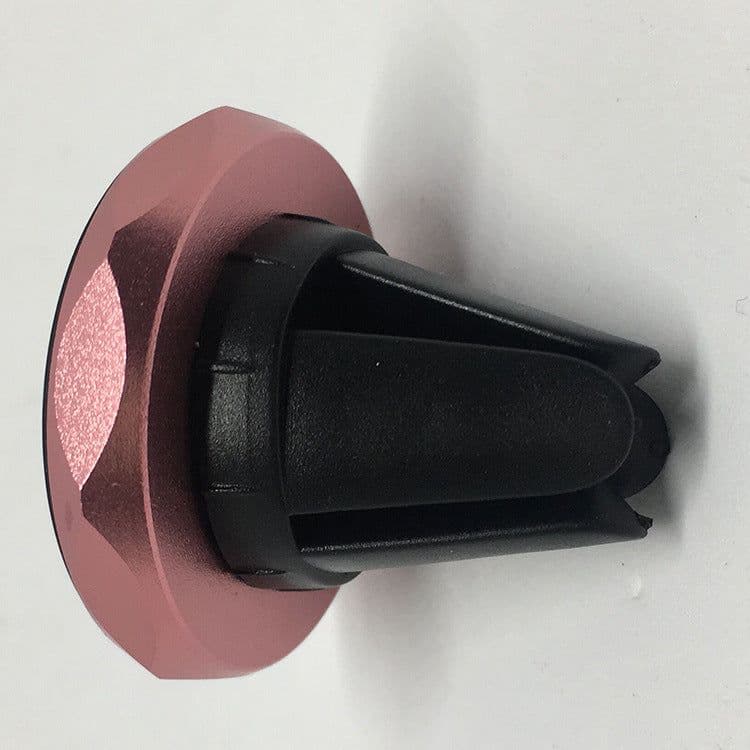 image-Car A1 magnet air outlet bracket Diamond metal frame magnetic mobile phone bracket Magnetic air conditioning port bracket