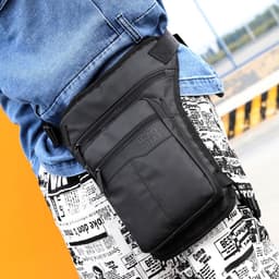 image-New outdoor riding leg bag Men's and women's sports waist bag fashion casual shoulder messenger bag Korean version of the trend chest bag