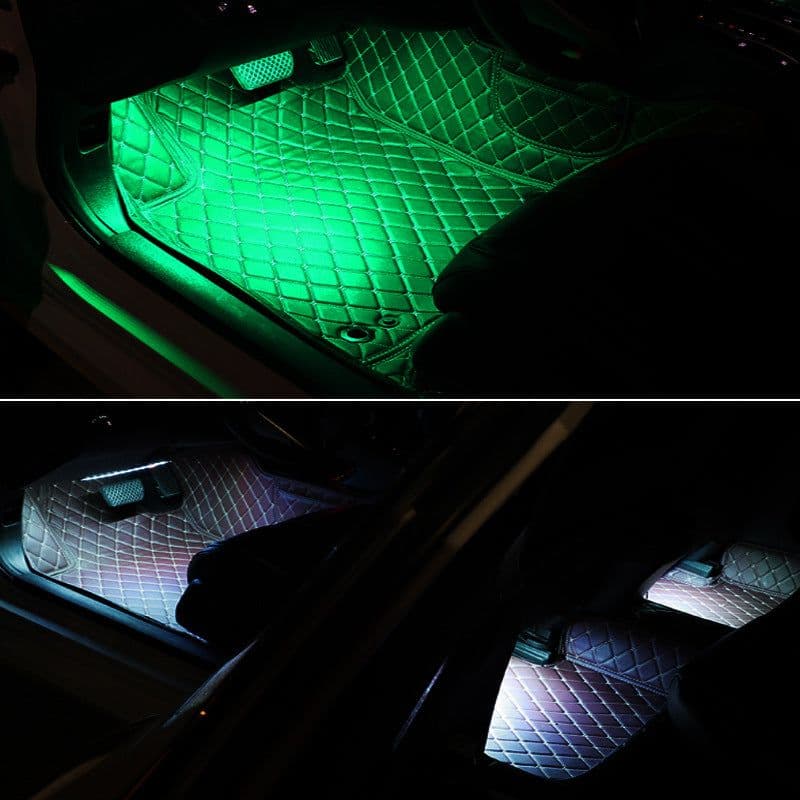 image-Cool LED Car Atmosphere Lights One for Four Colorful