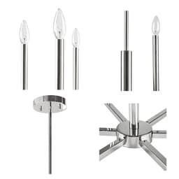 image-6-Light Contemporary Candelabra Styled Chandelier