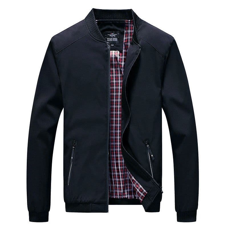 image-Cross-border special supply for spring men's jackets, loose large size casual jackets, men's stand-up collar baseball uniforms, factory direct sales