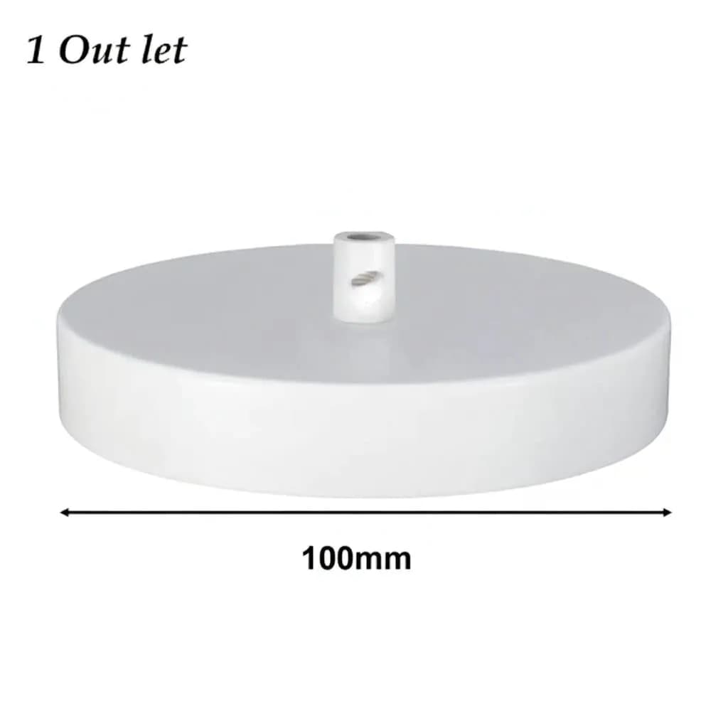 image-LEDSone industrial vintage 1 Outlet Metal Ceiling Rose 120x25mm~2765