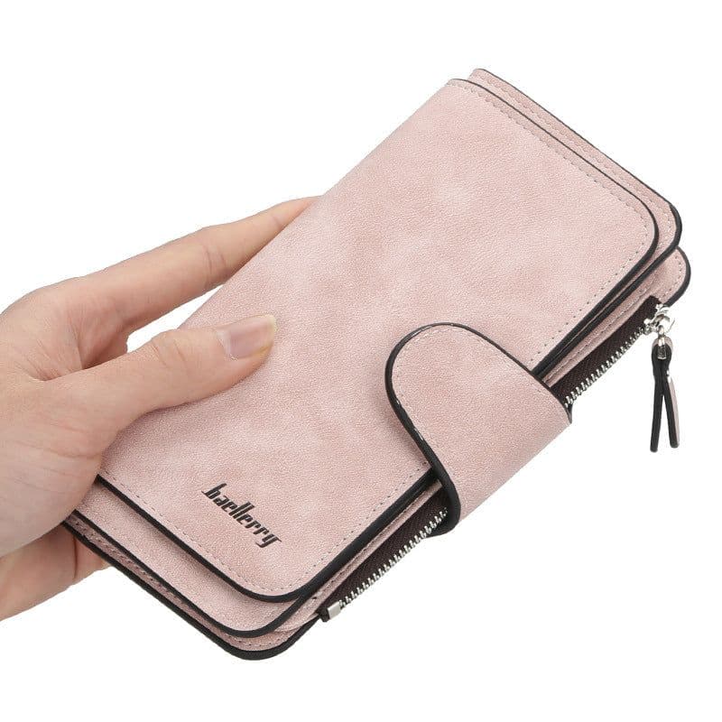 image-Cross-border hot sale long buckle ladies wallet coin purse multi-color card slot mobile phone bag clutch bag card bag wallet
